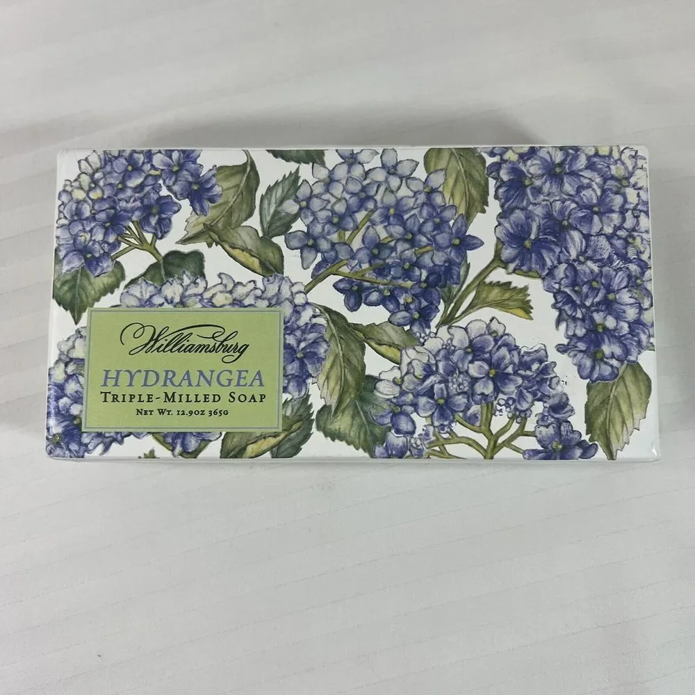 Williamsburg Hydrangea Triple-Milled Soap Bars‎ - Set of 3